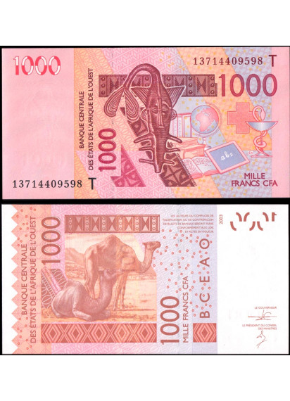 TOGO (W.A.S.) 1000 Francs 2013 Fior di Stampa